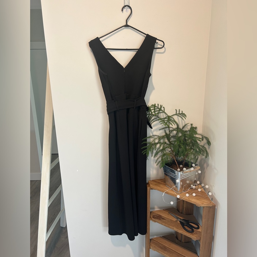 Anthropologie Black Cathy Structured Jumpsuit ~ size XS - Picture 7 of 10